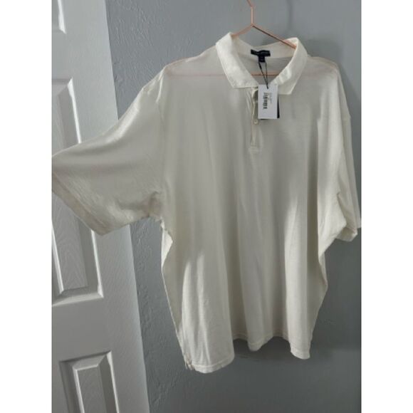 Peter Millar Men's Journeyman Polo Shirt, 100% Pima Cotton, XXL, White, $150 NEW - Picture 8 of 11